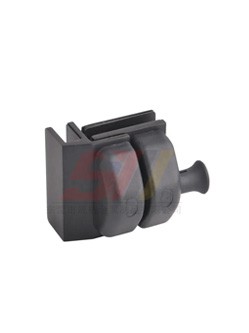 Black Coated Magnetic Glass Corner 90 Degree Latch Kit