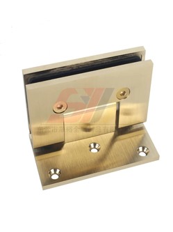  90 ° Glod Shower Glass Door Fitting